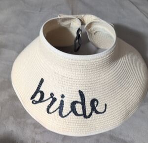 Cream 'Bride' Sun Visor